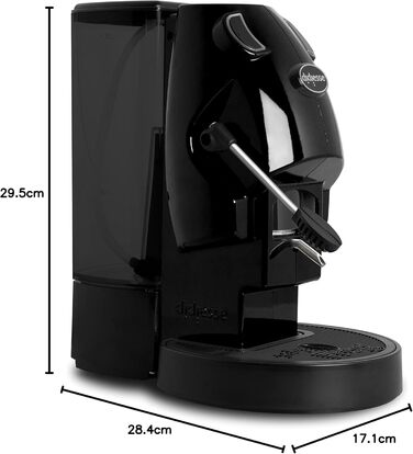 Кавомашина Didiesse Baby Frog Pad – компактна модель з ESE-падами, 450 Вт, 1,5 л бак, Standby-функція (чорний)