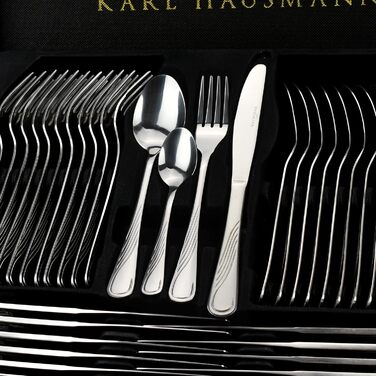 Набір столових приборів Karl Hausmann на 6 осіб (30 предметів) - нержавіюча сталь, для посудомийної машини