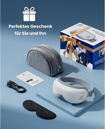 Масажер для очей BOB AND BRAD EyeOasis 3 Elite з підігрівом та охолодженням, маска для очей при мігрені, сухість очей, зняття стресу, покращення сну, подарунок для жінок та чоловіків