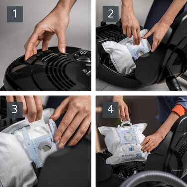 Пылесос Siemens Staubsauger synchropower VS06A212 с мешком: для паркета, коврів, плитки, з фільтром гігієни, чорний, 600 Вт