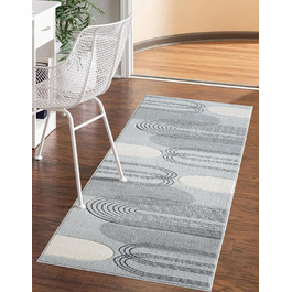 Короткий ворс Сірий - 80x150см - килим для вітальні бохо геометричний сучасний скандинавський килим для вітальні спальня 80 х 150 см сірий
