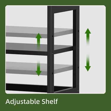 Багатоярусна полиця для книг, індустріальна з бамбуковим каркасом, дерев'яна полиця-вітрина для дому та офісу, органайзер для зберігання, рустикальний коричневий (чорний)