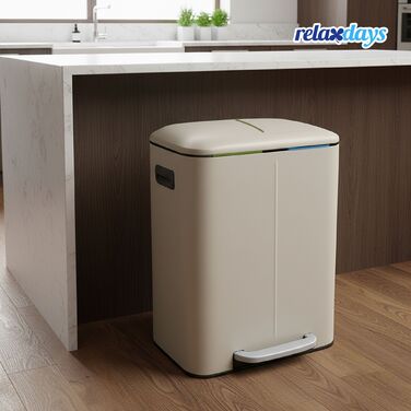 Відро для сміття Relaxdays з двома відділеннями