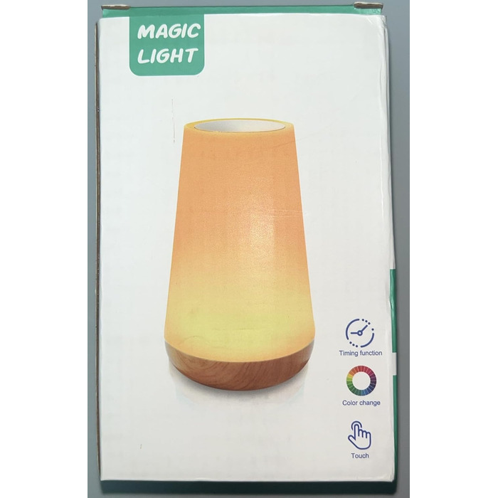 Світлодіодний приліжковий світильник Touch Dimmable USB, 13 кольорів, таймер, пульт дистанційного керування, бездротовий (1)