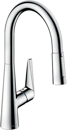 Змішувач для кухні hansgrohe Talis S одноважільний, комфортна висота 200 мм з висувним душем, хромований Висота виливу 200 мм без шлангової коробки хром