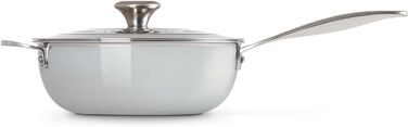 LE CREUSET Набір сковорідок з антипригарним покриттям 24 см (3 шт.) з нержавіючої сталі 3-ply PLUS