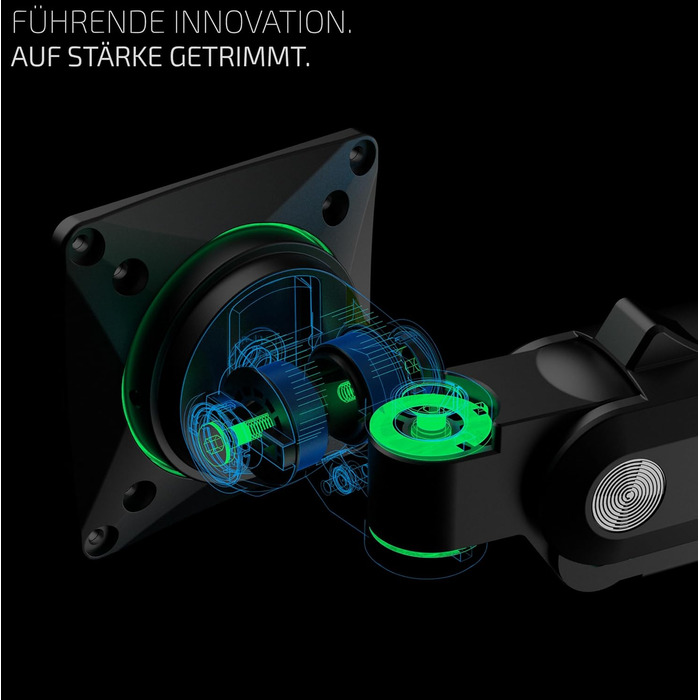 Кріплення для монітора Invision Vortex Gaming – 27–57 дюймів – Curved & UltraWide – RGB LED – 3–18 кг (VR200)
