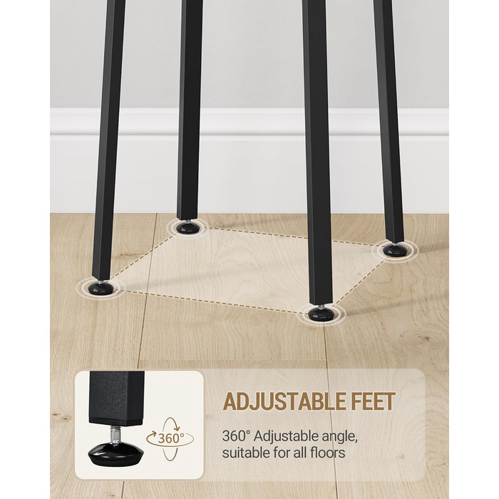 Вішалка для одягу Hzuaneri з великим кошиком для зберігання, 3 полиці, 16 гачків, 182,5 см, коричнево-чорна CR27301B