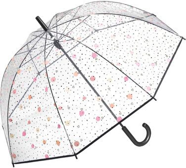 Встромити парасольку прозоро-рожевого кольору (сердечка)