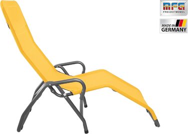 Крісло для відпочинку біля басейну MFG, антрацит/жовтий (3 фути)