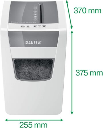 Шредер Leitz IQ Aktenvernichter Home Office: безпечний знищення документів, P4, 23L, для офісу, білий