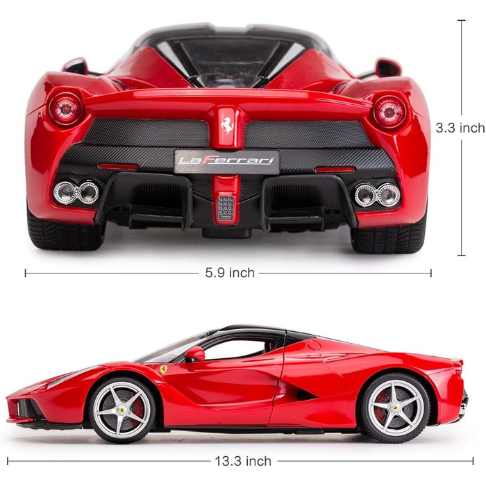 Радіокерований автомобіль Rastar Ferrari LaFerrari 1/14, червоний - іграшка для хлопчиків та дітей