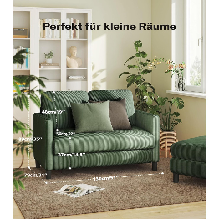 Зручне дитяче ліжко-софа 2 місця з дерева, 130 см, зелений колір