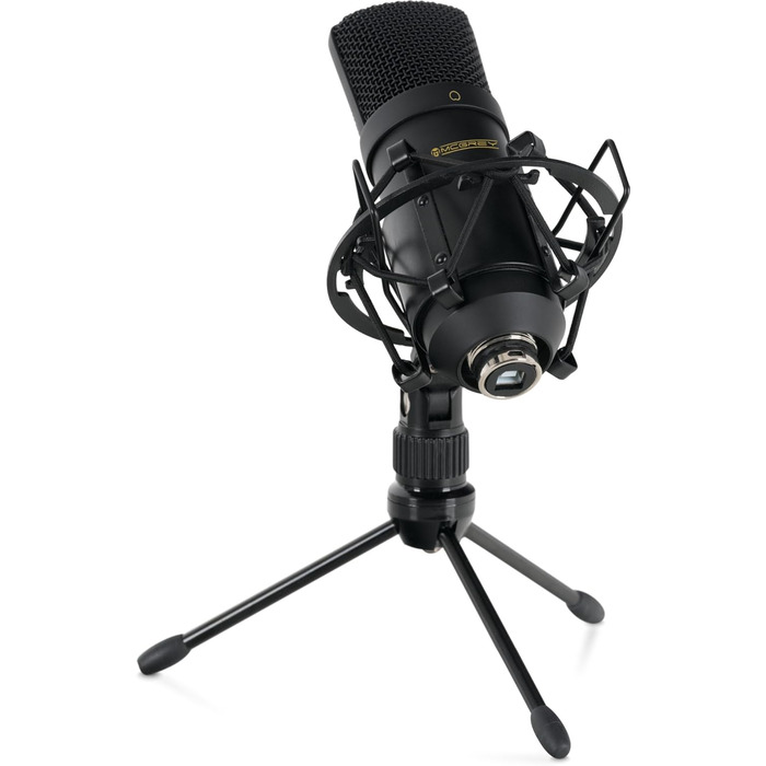 McGrey USB-M 1000 BK: Конденсаторний мікрофон для подкастів, стрімінгу та геймінгу. Чорний