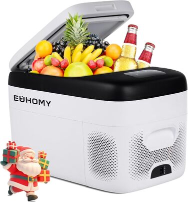 Холодильник EUHOMY 12V/24V, 17QT (25L) - Портативний автомобільний холодильник для кемпінгу, риболовлі, подорожей та дому
