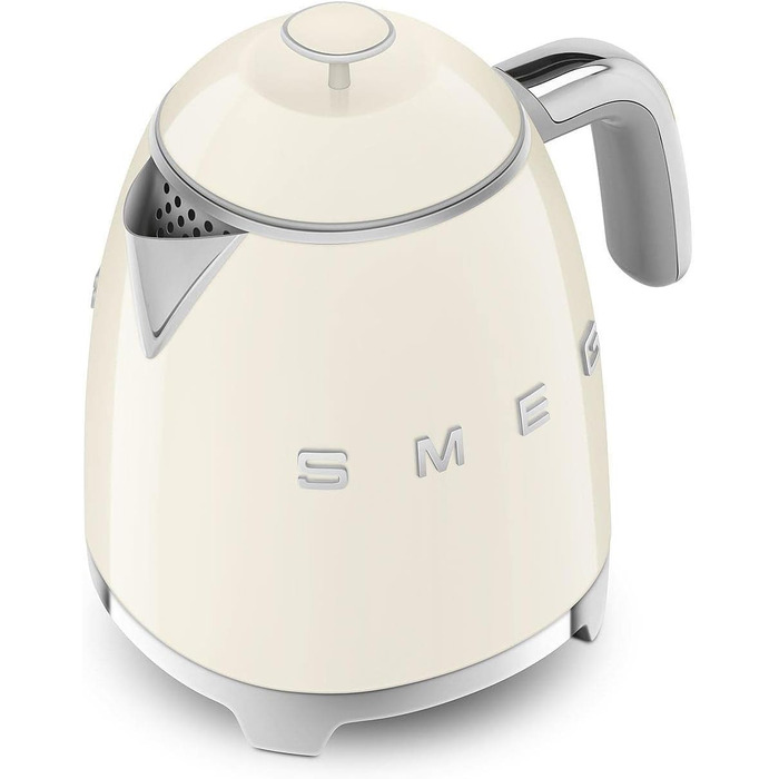 Електричний чайник Smeg KLF05CREU, 0.8 л, кремовий, з нержавіючої сталі, з автовимкненням та індикатором рівня води