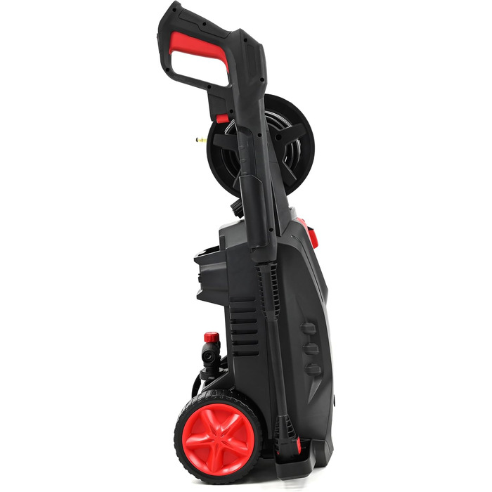 Високотискний мийник LEHMANN Hudson з алюмінієвим насосом, 1800 Вт, макс. 220 бар, продуктивність 450 л/год, комплектація: щітка для тераси, піногенератор, щітка для дисків, ідеальний для миття автомобілів