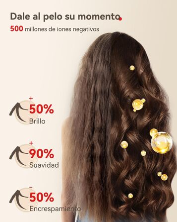 Професійний іонний фен для волосся з дифузором, безщітковий мотор 160 000 об/хв, швидке сушіння, сірий