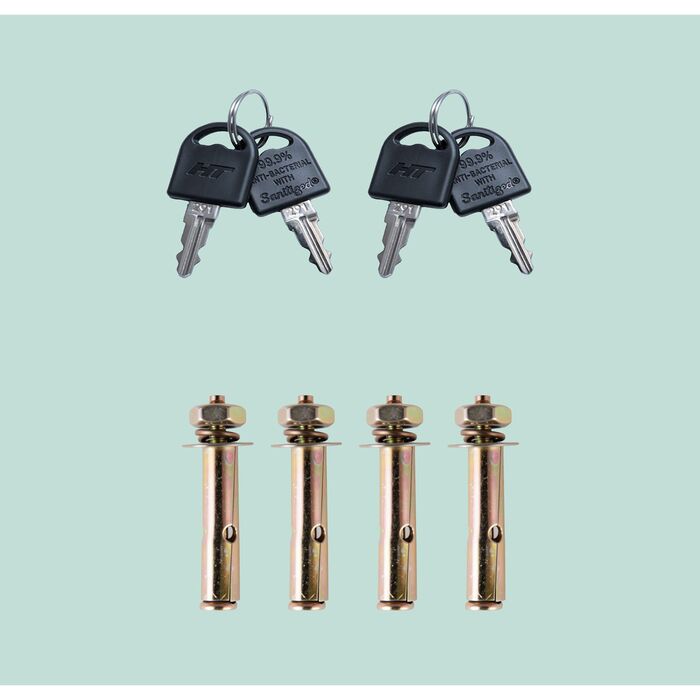 Коробка для зберігання Relaxdays, підходить для монтажу на підлозі та стіні