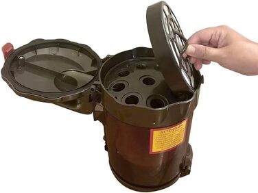 Акіта 800W безмішковий пилосос з сильною тягою та німецьким насадкою Wessel 2-в-1 для твердих підлог та килимів (C6 Turbo)