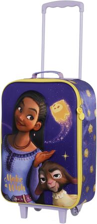 Футляр-візок Disney Wish Star-Soft 3D, фіолетовий, 17 x 33 x 52 см, ємність 26 л