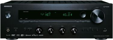 Стереоприймач Onkyo TX-8270(S), 160 Вт/канал, Bluetooth, Wi-Fi, потокове передавання, DAB/FM, Чорний