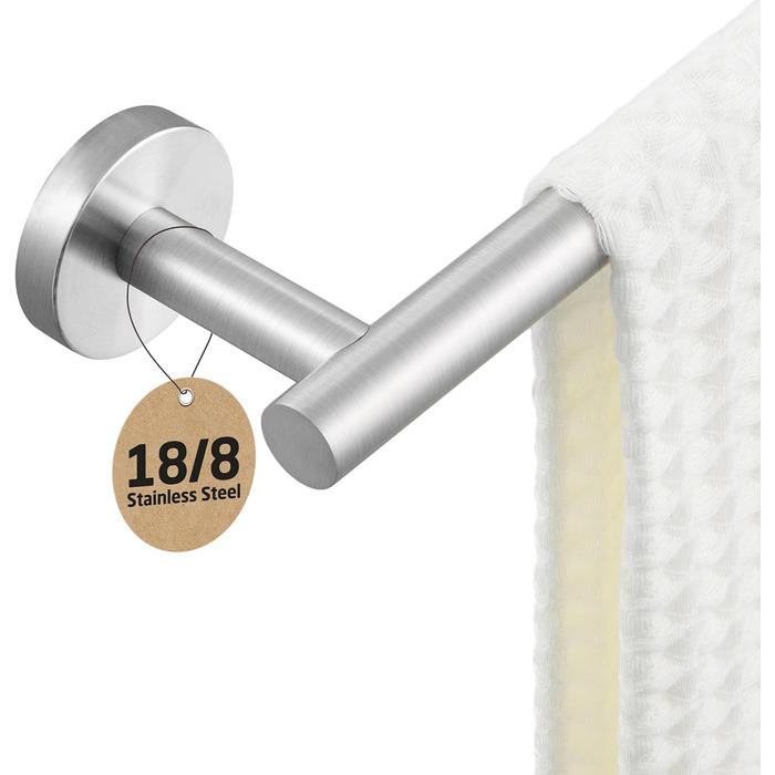 Тримач для рушників настінний, нержавіюча сталь SUS304, 70 см, щітка, KES A2000S70B-2