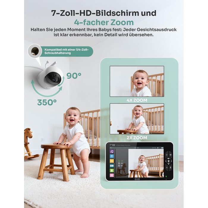 Відеоняня GHB з камерою 7