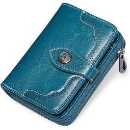 Жіночий гаманець SENDEFN, невеликий гаманець з натуральної шкіри для жінок, RFID, що блокує жіночий гаманець з 12 слотами для карт і кишенею для монет