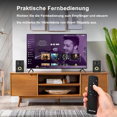 Акустичні колонки Sanyun SW208 3' Bluetooth 5.0 - 60W, 2.0, для ПК, з підсвічуванням, 3D-звук, USB DAC