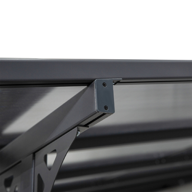 Пергола-павільйон 4.35 x 3.02 м: сучасний захист від сонця для вашого саду. Цей алюмінієвий павільйон сірого кольору з регульованою висотою (231-250 см) ідеально підходить для створення затишного куточка на терасі або у дворі. Функція даху забезпечує наді