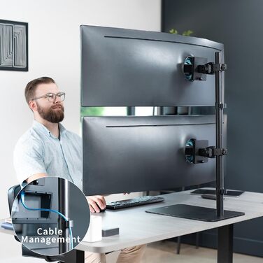 Підставка для монітора VIVO STAND-V202L на 2 екрани, ultra-wide, до 49
