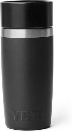 Термокружка YETI Rambler 12 oz (355 мл), чорна, з кришкою Commuter, нержавіюча сталь