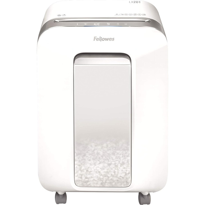 Шредер Fellowes Microcut P5: знищення 2000+ частинок/A4, 10 листів, Powershred 10M, для офісу/дому, 19л контейнер, захист від несанкціонованого доступу