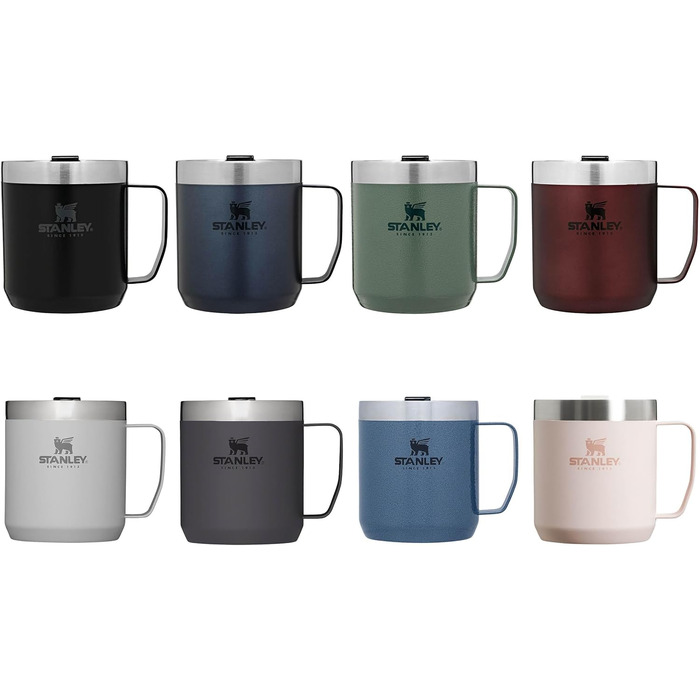 Термокружка Stanley Classic Legendary Camp Mug 0.35L - Рожевий Кварц - Зберігає тепло 1.5 год, холод 3 год - Нержавіюча сталь, BPA Free