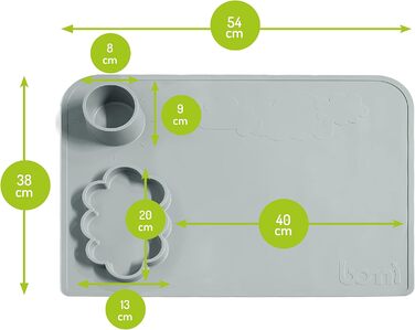 Дитячий меблевий набір Bomi Anna: стіл, 2 стільці та лавка-сховище | Меблі для дитячої кімнати з FSC сертифікованого дерева | Білий