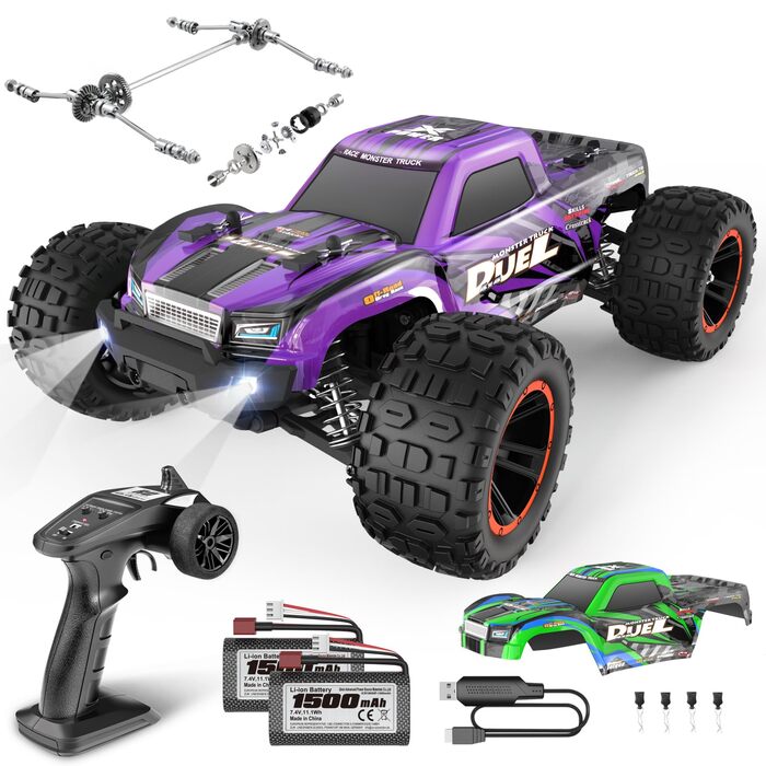 Радіокерований позашляховик HBX 1:14 4WD 39 км/год, RC монстр-трак, водонепроникний, для дітей та дорослих