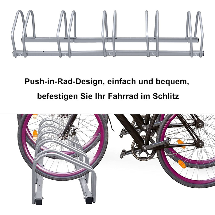 Настінна підвіска для велосипедів 2 шт. Ikodm, настінні кріплення для велосипедів, регульований кут нахилу 360 і відстань між стінками, для гаража і квартири з захистом рами, навантаження 30 кг (1 серія, 5 велосипедів / висота26x130x32 см)
