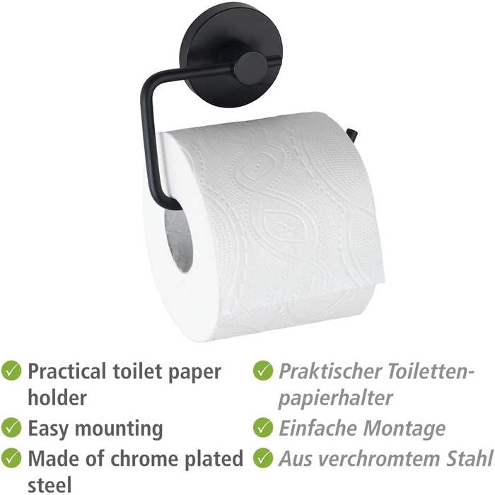 Тримач для туалетного паперу WENKO Vacuum-Loc Milazzo