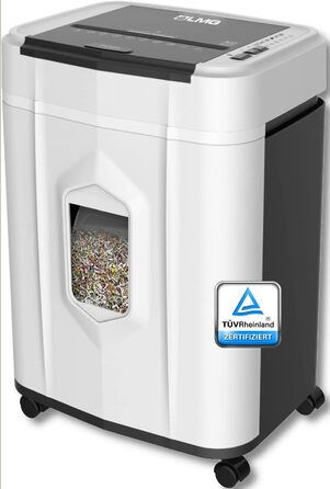 Шредер для паперу Reisswolf, 120 аркушів, автоматичний, P4, з контейнером 19л, тихий (65dB), кросс-різ/партикул-різ, автоматичне вимкнення