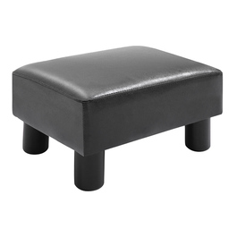 Лавка для табуретів HOMCOM Chesterfield зі штучної шкіри Black 40x30x24см стильна та зручна для вітальні та передпокою