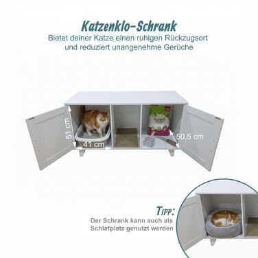 Relaxdays XXL комод для котячого туалету