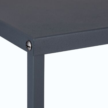 Стильна полиця для дров Relaxdays сірого кольору зі сталі