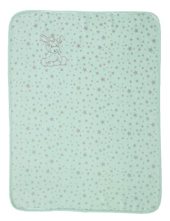 Плюшева ковдра із зоряної долини із зображенням ослика Еммі, вік для немовлят від народження, 75 х 100 см, Бірюзовий/Різнокольоровий ослик Еммі 2020