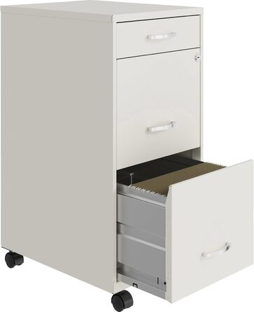 Шафа для документів Lorell LYS SOHO Box з 3 висувними ящиками, біла, 67.3 x 36.3 x 45.7 см