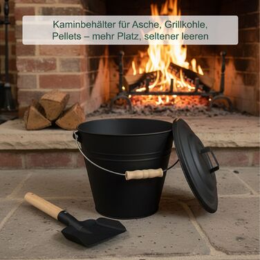 Відро для сміття Relaxdays з мітлою та совкою