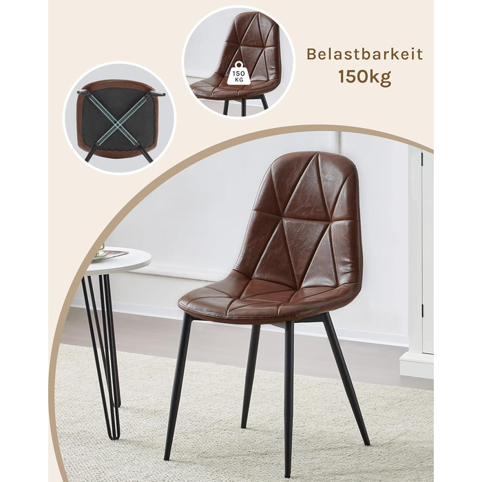 Стільці для їдальні Lestarain з підлокітниками, для кухні, вітальні, їдальні, м'які, з оксамитовим покриттям, металеві, ергономічний дизайн, темно-зелений