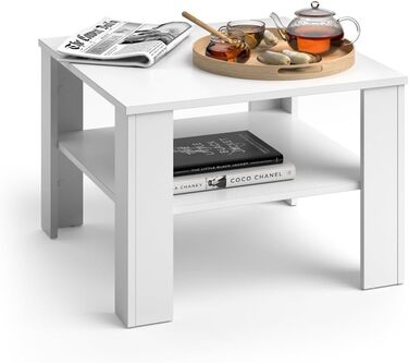 Журнальний столик Vicco Homer, Білий, 60 х 42 см Білий 60x42x60 см