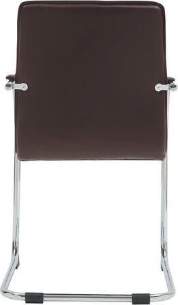 Набір з 2-х відкидних крісел Tira з штучної шкіри, коричневого кольору, з м'яким сидінням