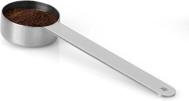 Каньора для кави WMF Kult з нержавіючої сталі на 500г, з мірною ложкою, для кавових зерен та меленої кави, Cromargan, придатна для миття в посудомийній машині